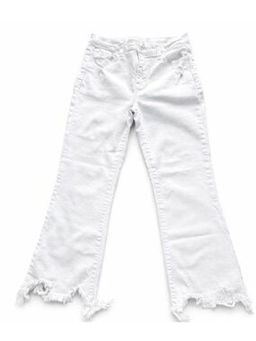 Cello White Raw Hem Ankle Jeans Size 9